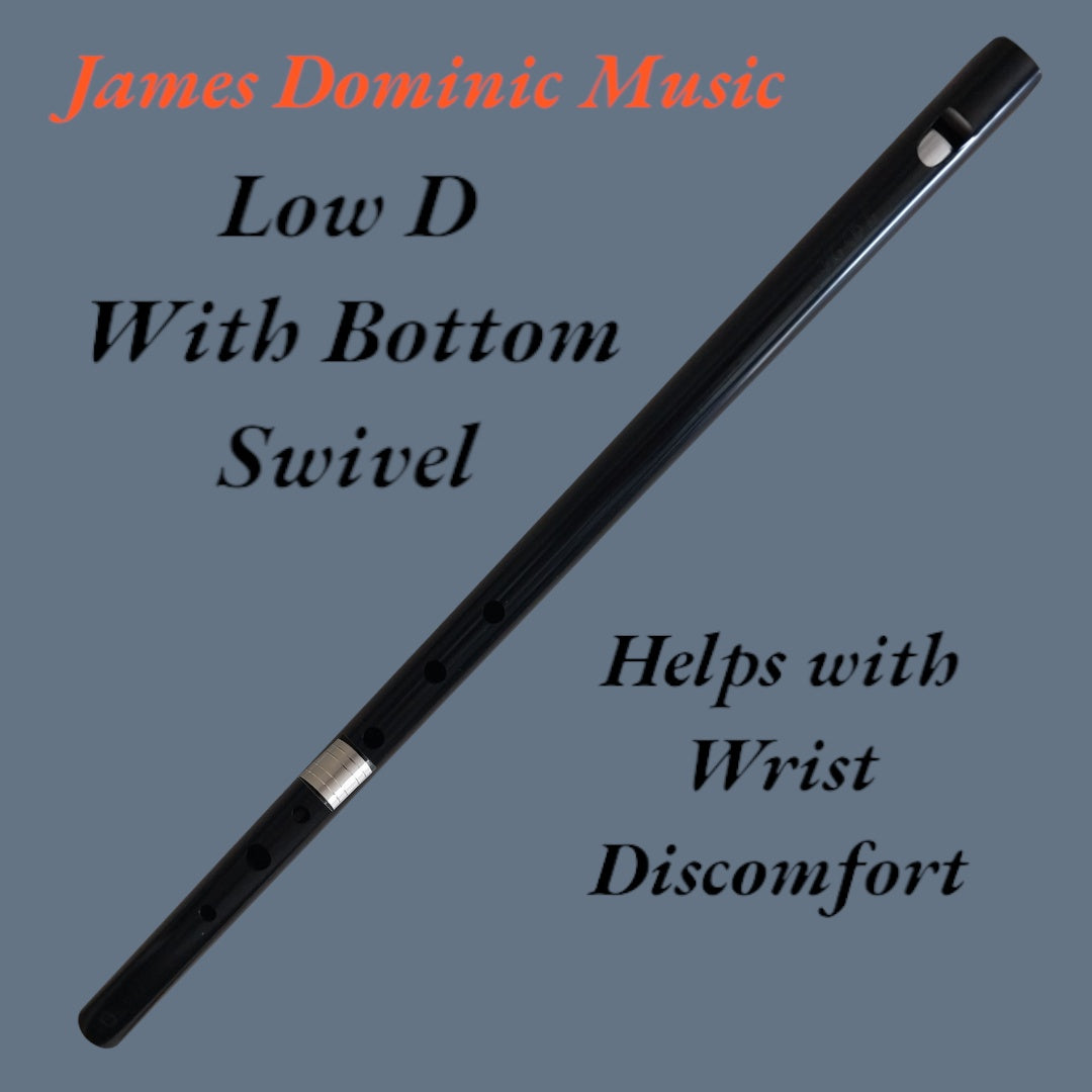 🎵 Low D Whistle with Adjustable Bottom Swivel: Precision and Comfort Combined 🎵-James Dominic Music 