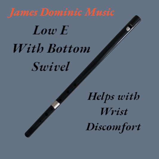 **🎵 Low E Whistle with Bottom Swivel: Adjustable Comfort, Beautiful Sound 🎵-James Dominic Music 