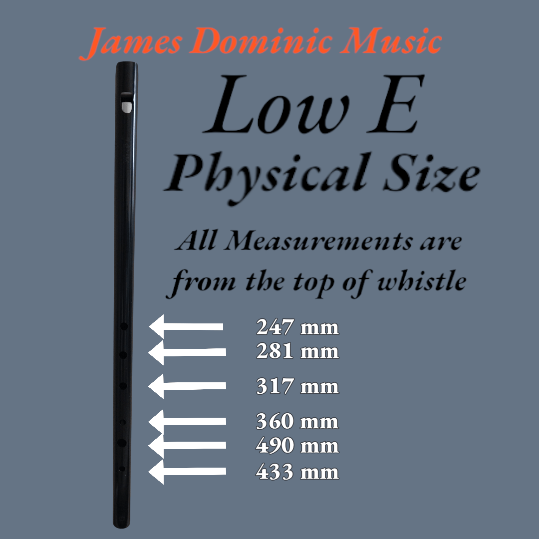 **🎵 Low E Whistle with Bottom Swivel: Adjustable Comfort, Beautiful Sound 🎵-James Dominic Music 