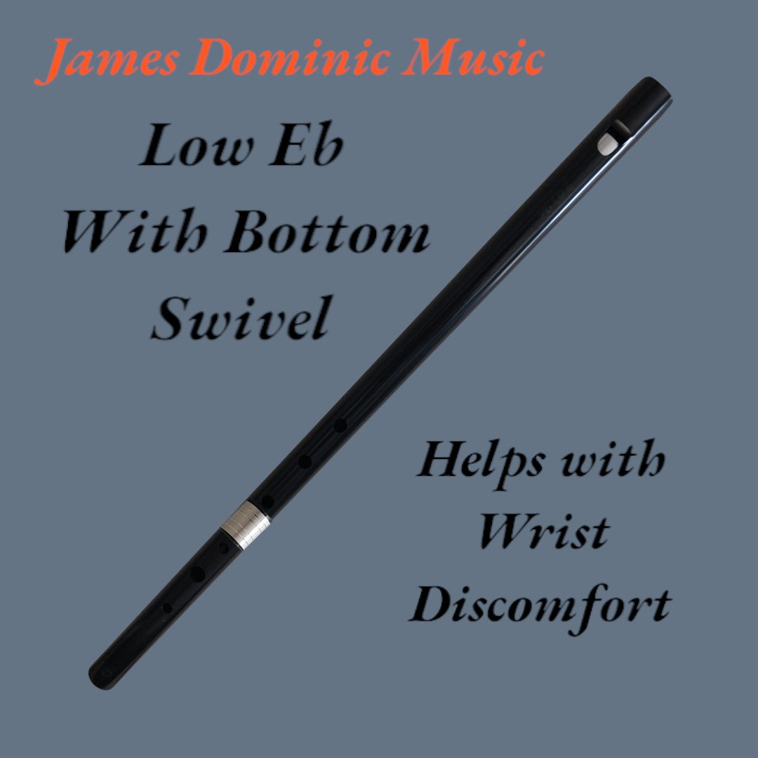 **🎵 Low Eb Whistle with Bottom Swivel: Adjustable Comfort, Distinctive Sound 🎵-James Dominic Music 