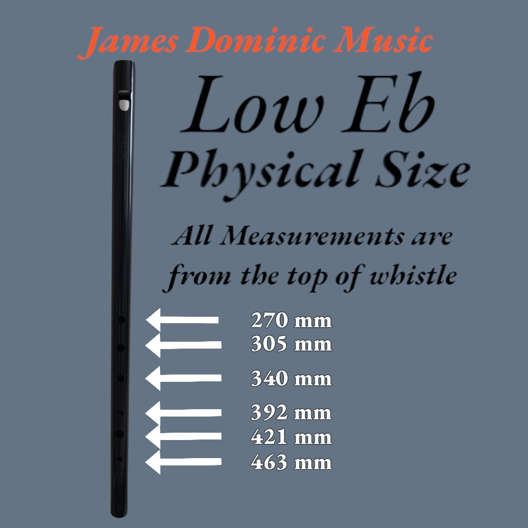 **🎵 Low Eb Whistle with Bottom Swivel: Adjustable Comfort, Distinctive Sound 🎵-James Dominic Music 