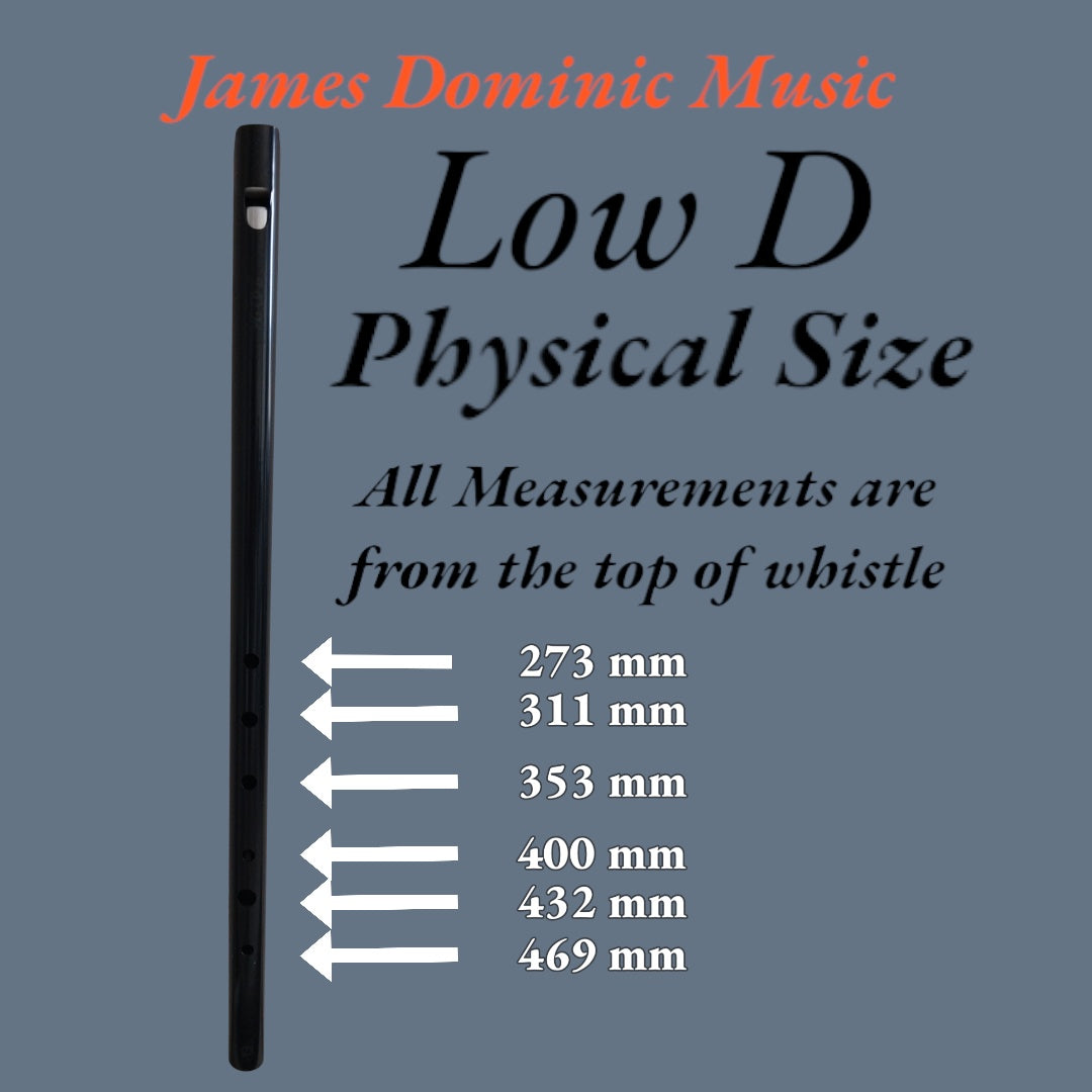 🎵 Low D Whistle with Adjustable Bottom Swivel: Precision and Comfort Combined 🎵-James Dominic Music 